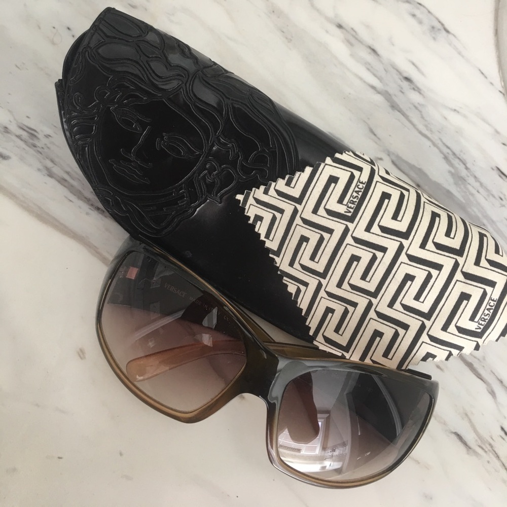 Versace Brown Ombre Sunglasses